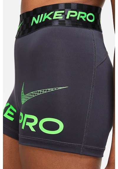 Nike Dri Fit Training Pro Graphic 3" Womens Shorts Kadın Tayt Şort Antrasit Antrasit