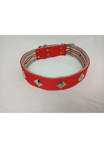 Kozaklı 10467 Süslü Köpek Tasması Turuncu 70 x 4 CM Turuncu