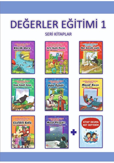 1.Sınıf Değerler Eğitimi Öykü Dizisi + Kitap Okuma Not Defterim