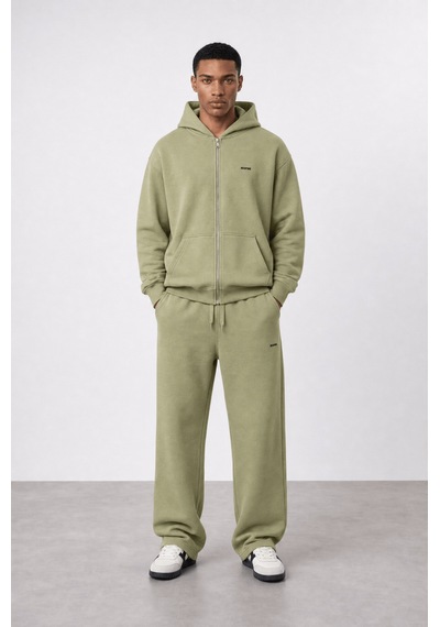 Erkek Respire Basic Oversize Zip Küf
