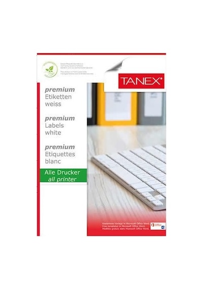 Tanex Tw-2163 210x16,38mm 100 Lü Lazer Etiket