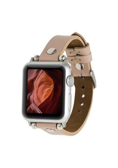 Bouletta Apple Watch Uyumlu Deri Kordon 38-40-41Mm St Nu1 Pembe