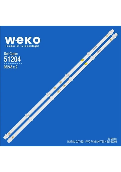 Skytech Slt-3230b 32'' 2 Adet Tv Led Bar Seri 1 Tvnizin İçindeki Led Barla Aynısı Olduğunu Görmeden Almayınız. Led Bar Ürünlerinde Paket Açıldığında İade Kabul Edilmemektedir.