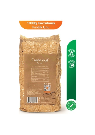 Canbakkal Kavrulmuş Fındık Unu Pasta Kurabiye ve Tatlı Yapımı İçin 500 G