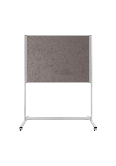 Panda 120 x 180 CM Tek Taraflı Sabit  -  Tekerlekli Ayaklı Gri Kumaşlı Pano - pan183