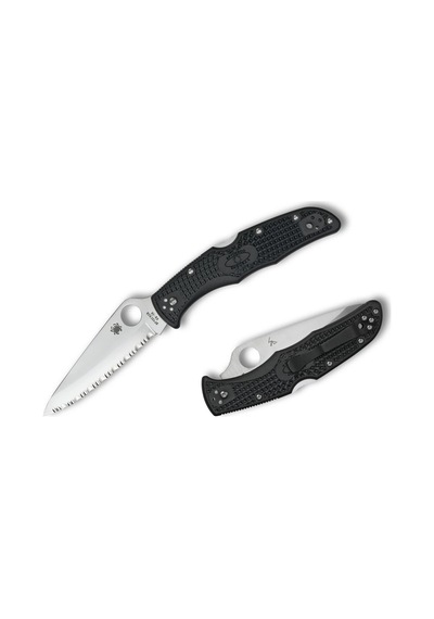 Spyderco Endura 4 Black Lightweight Spyderedge Kamp Çakı Siyah