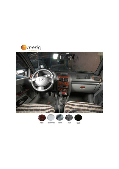 Meriç® Renault Clio 2 Ön Torpido Kaplama 15 Parça 2001-2005 (530157139)