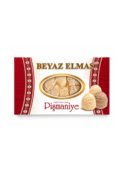 Beyaz Elmas Küçük Boy Pişmaniye 125 Gr - Kakaolu Geleneksel Türk Pişmaniyesi - Tel Helva
