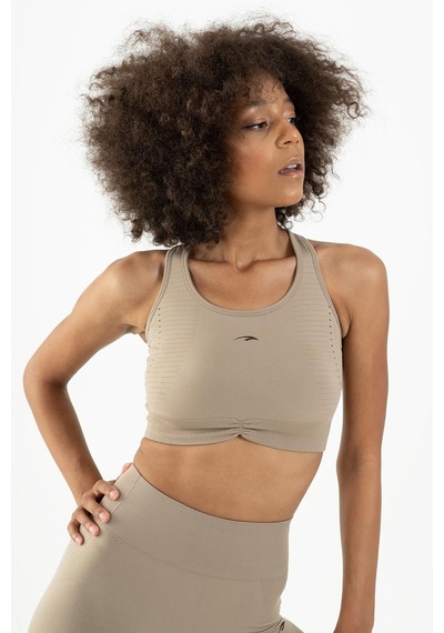 Maraton Active Slimfit Kadın Atlet Yaka Kolsuz Koşu Açık Vizon Bra 813090-açık Vizon Açık Vizon