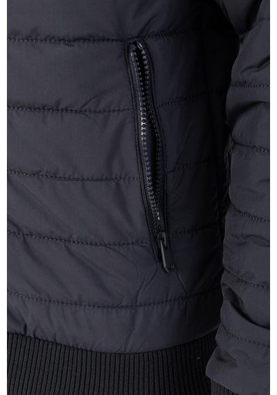 Maraton Sportswear Regular Erkek Hakim Yaka Takma Kol Outdoor Lacivert Mont 21741-lacivert Lacivert