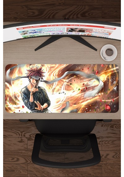 Food Wars Anime V3 - 70x30 Xl Gaming Kauçuk Kaymaz Taban Mouse Pad Fare Altlığı
