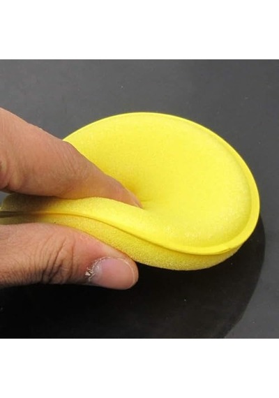 Wonkey - Oto Pasta Cila Wax Pedi Süngeri, Araba Ve Torpido Parlatma Ve Temizleme Aplikatörü, Polisaj Süngeri, Deri Koltuk Parlatma, Araç Boya Parlatma Ve Wax Uygulama Pedi 4 Adet