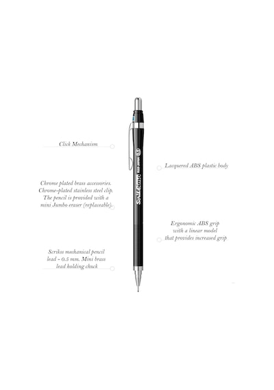 Scrikss Office Simo Mekanik Kurşun Kalem Siyah 0.5 Mm Genel