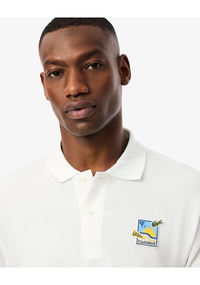 Lacoste X Club Med Badge Accent Polo Shirt Beyaz