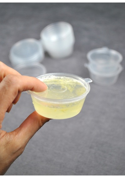 20 Adet Sızdırmaz 40 Ml Mini Plastik Saklama Kabı Sosluk Buzluk Kabı, Et Suyu, Kemik Suyu, Sos Kabı Şeffaf