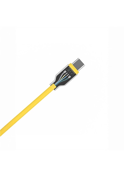 Sharge Phantom USB-C to USB-C 240W Hızlı Şarj Kablosu - Sarı
