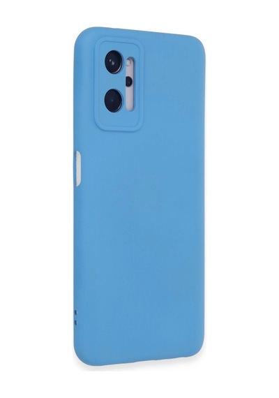 Realme 9i 4g Kılıf Nano İçi Kadife Silikon - Mavi Renkli