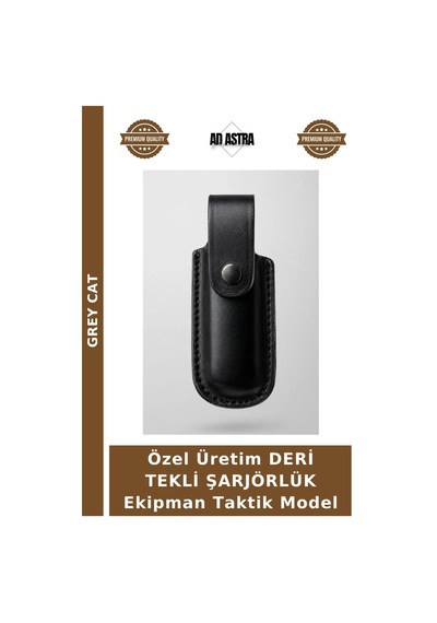 Özel Üretim Deri Tekli Şarjörlük Ekipman Taktik Model