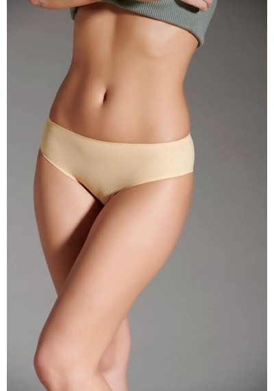 Eros Kadın Lazer Kesim Silikonlu Slip Ten 001