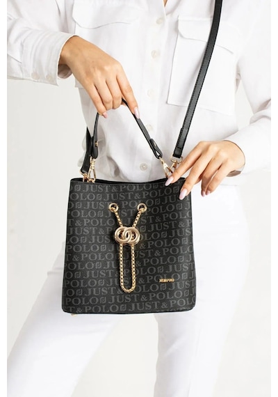 Just Polo Günlük Kombinlere Uygun Kadın Aksesuarlı El Ve Omuz Çantası Siyah 66544267