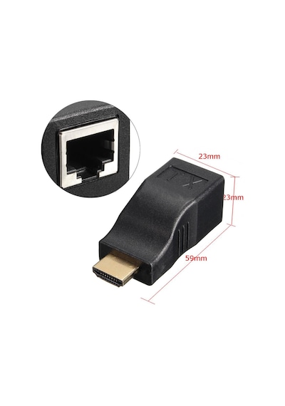 Triline Hdmi Extender 30 Metre Uzatma Adaptörü Cat5 Cat6