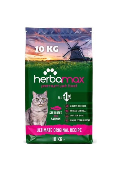 Sterilised Kuru Kedi Maması, Somonlu Ve Pirinçli, Kısırlaştırılmış Kediler İçin, Yetişkin, 10kg
