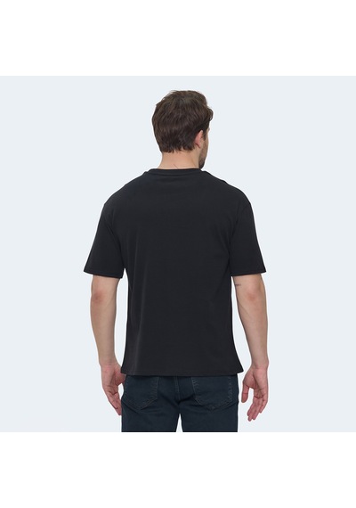 Slazenger VELLAMO Erkek Oversıze Siyah Tişört