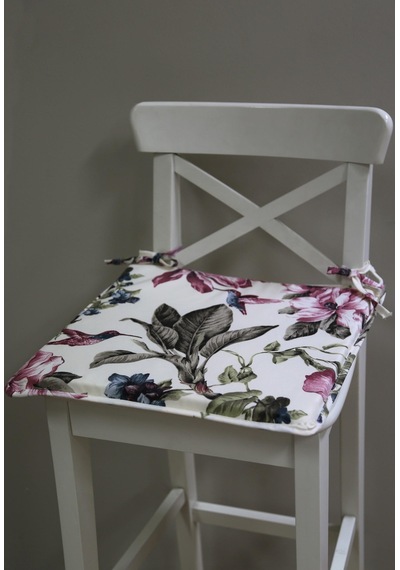 Premier Home Sandalye Minderi Pembe Çiçekli 40x40
