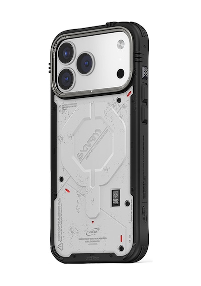 Apple Uyumlu iPhone 17 Pro Max  Kılıf M-safe Şarj Özellikli Airbag Tasarımlı Skinarma Vigor Kapak Beyaz Beyaz