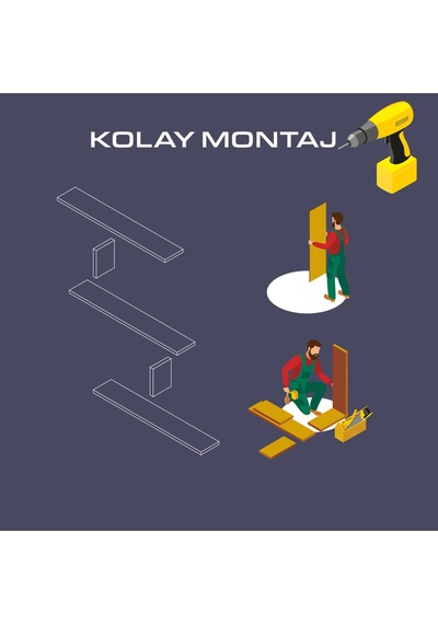 Minimalist Duvar Rafı Beyaz