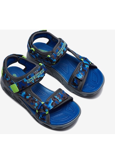 Skechers Hypno - Splash Büyük Erkek Çocuk Mavi Işıklı Sandalet 400077L Bllm Mavi