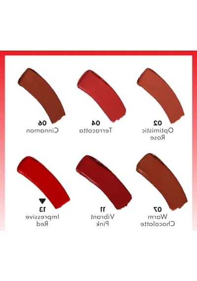 Kremsi Dokulu Yarı Parlak Kırmızı Ruj, 13 G 0