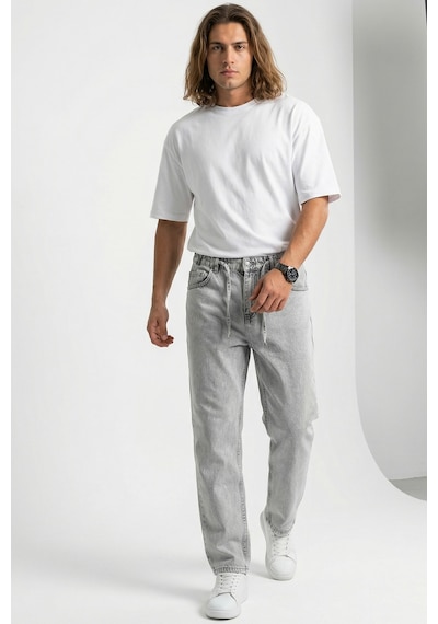 Bigdart Erkek Rahat Kesim Baggy Jean Pantolon 30075 - Taş