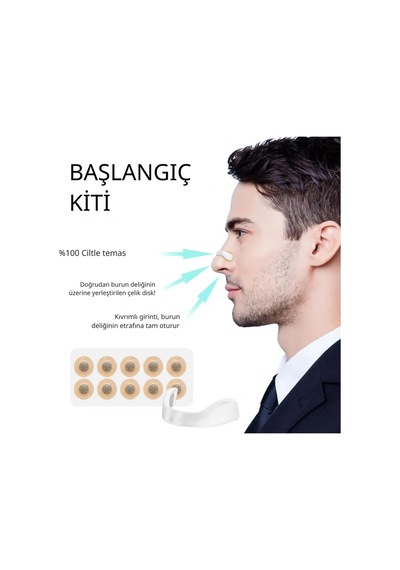 Manyetik Horlama Önleyici 30'lu Set Burun Klipsi Uyku Apnesi Silikon Açıcı Yıkanabilir