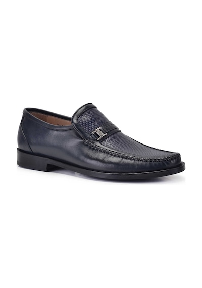 Lacivert Klasik Loafer Kösele Erkek Ayakkabı -11613-