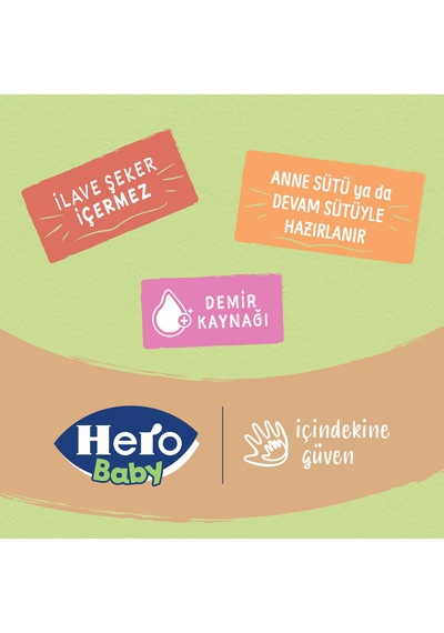 Hero Baby 5 Tahıllı Sütsüz 200 G x 4