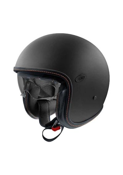 Premier Vintage Platinum Edition Kask Mat Siyah - Turuncu