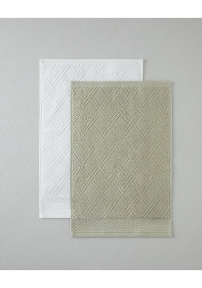 English Home Chic Diamond Pamuk El Havlusu 30x45 Cm Açık Yeşil Açık Yeşil
