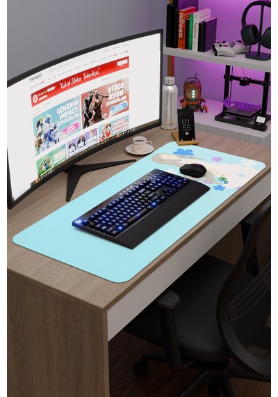 Anohana Anime V3 - 90x40 Xxl Gaming Kauçuk Kaymaz Taban Mouse Pad Fare Altlığı
