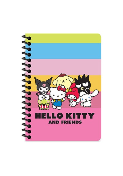 3 Adet Hello Kitty And Friends A6 80 Yp.çizgili Spiralli Bloknot