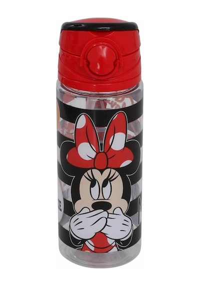 Minnie Mouse 500 Ml - Çocuk Suluk, Matara, Pipetli Suluk, Askılı Suluk Mini Fare Suluk