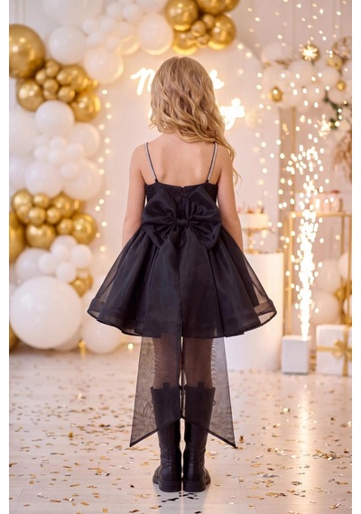 Butik Happy Kids Kız Çocuk Prenses Abiye Elbise Büyük Kurdele Detaylı Zarif Tasarım Çocuk Abiye Elbise 6-13 Yaş Siyah Butik Happy Kids Kız Çocuk Prenses Abiye Elbise Büyük Kurdele Detaylı Zarif Tasarım Çocuk Abiye Elbise 6-13 Yaş Siyah