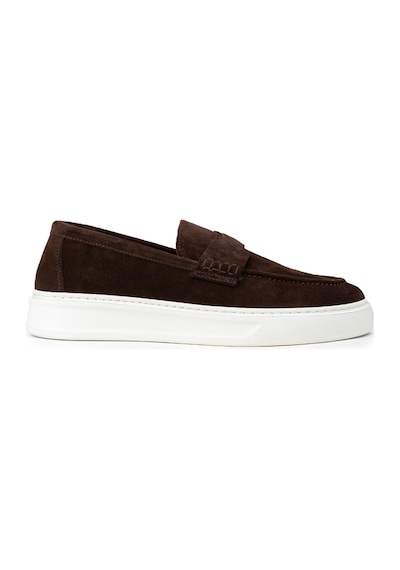 Deery Hakiki Süet Kahverengi Erkek Loafer Ayakkabı - 02043mkhvp01 Kahverengi