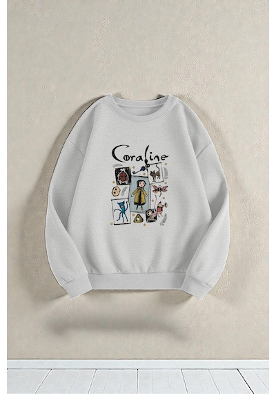 Uyguntarz Çok Renkli En Sevilen Karakterler Baskılı Sweatshirt 3'lü Fırsat Paketi