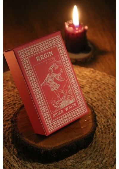 Pembe Cadı Tarot Destesi 78 Kart - Kişiye Özel İsim Baskılı Arındırma Kesesi - Demet Tütsü