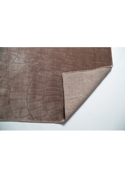 Çam Halı Emboss 7803 Kahverengi Modern Desen Yeni Zellanda Yünü V 130X190 Kahverengi