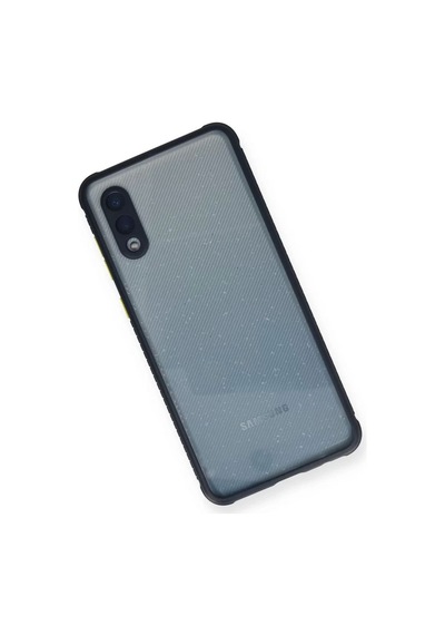 Samsung Galaxy A02 Kılıf Miami Şeffaf Silikon - Lacivert