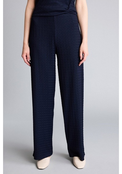 Defacto Straight Fit Düz Paça Bürümcük Pantolon G2919ax26aunv31 Lacivert-nv31