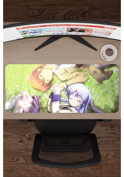 Angel Beat S Anime V5 - 70x30 Xl Gaming Kauçuk Kaymaz Taban Mouse Pad Fare Altlığı