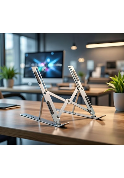Laptop Standı Katlanır Ayarlanabilir 7 Kademeli Metal